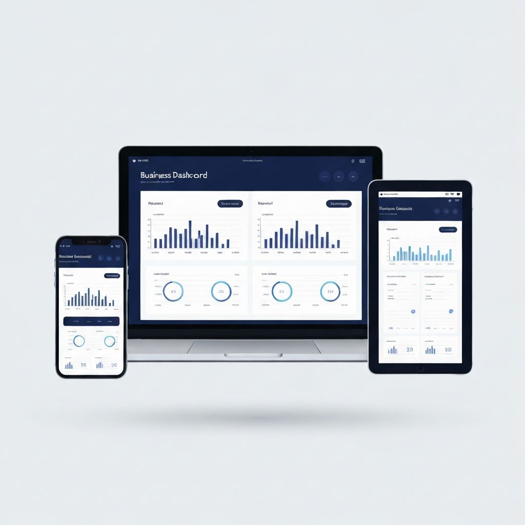 Panel de OrynSys funcionando en computadora, tablet y celular